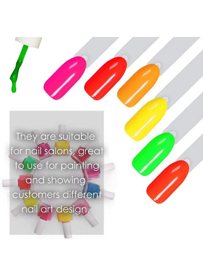 KingMas 150 Pcs Nail Swatch Sticks With Ring Kingmas Clear Nail Art Color Display False Nail Tips Polish Practice Sticks (1~150 Number Posted)  - Image 4