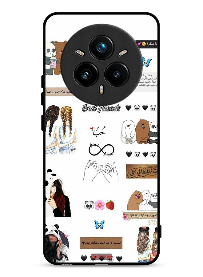 Tolwak Realme 14 Pro Plus 5G Protective Case Cover Arabic Quotes And Stickers