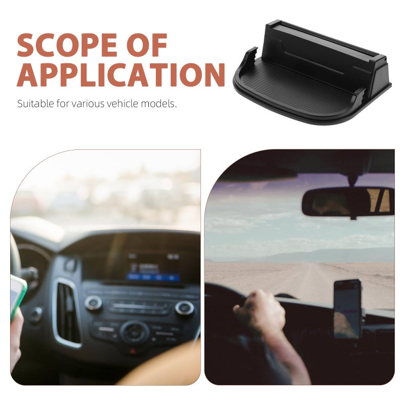 Universal Dashboard Phone Holder Hidden Adjustable Car Navigation Bracket Black - Image 4