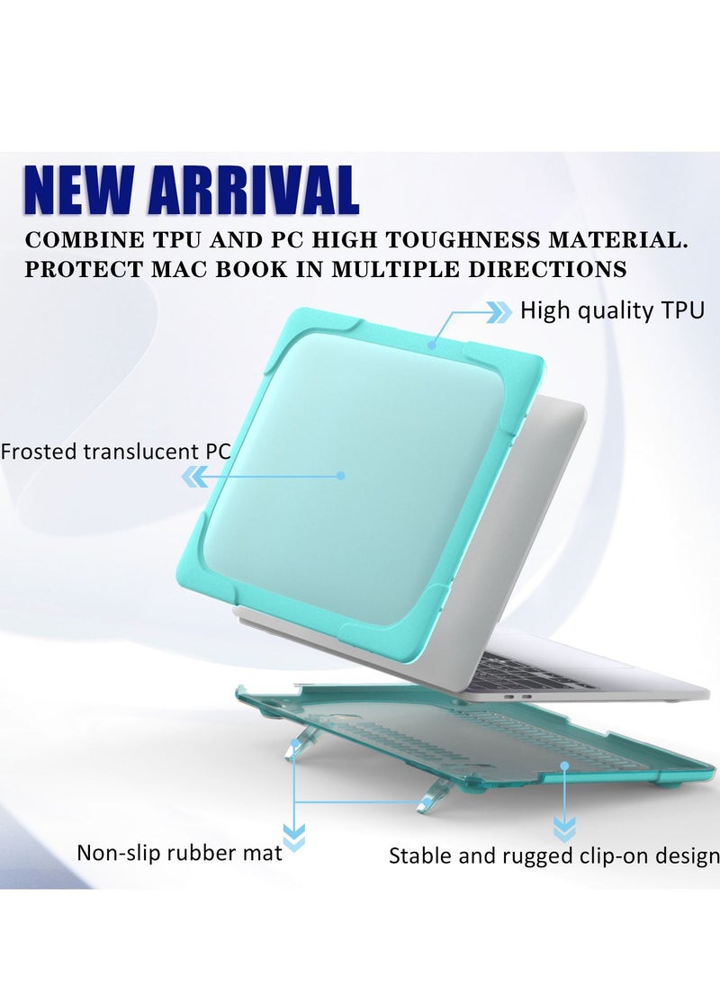 Hard Shell Case Cover with Kickstand Shockproof Function for MacBook Pro(A2251/A2289/A2338) 13 inch