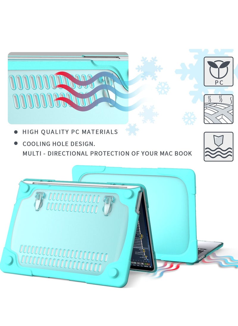 Hard Shell Case Cover with Kickstand Shockproof Function for MacBook Pro(A2251/A2289/A2338) 13 inch
