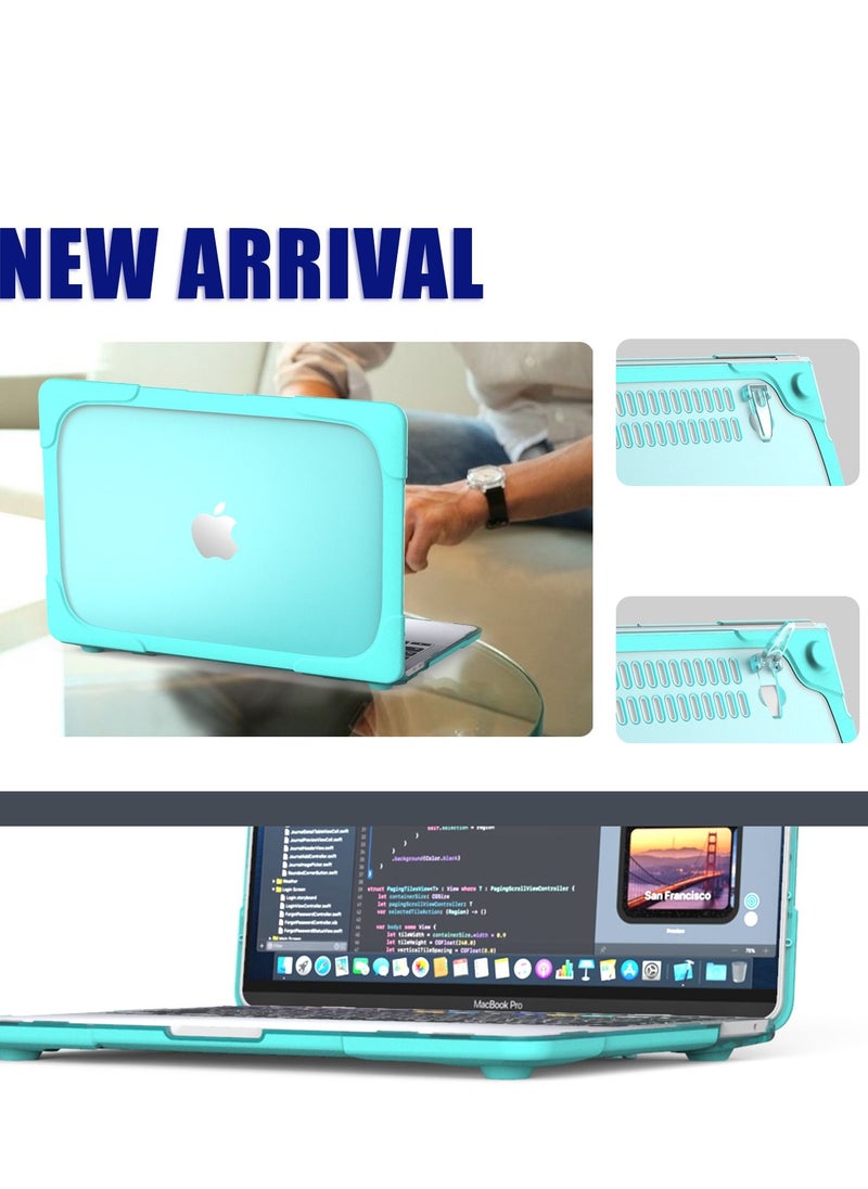 Hard Shell Case Cover with Kickstand Shockproof Function for MacBook Pro(A2251/A2289/A2338) 13 inch