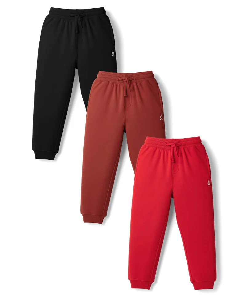 Pine Kids Pine Kids Knit Full Length Lounge Pants With Logo Print (Pack Of 3) - Assorted
