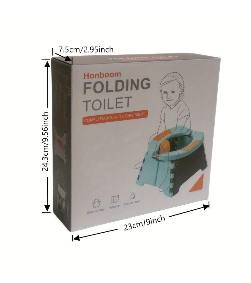 Foldable Blue Potty for Infants And Toddlers Easy to Store While Traveling - Image 2