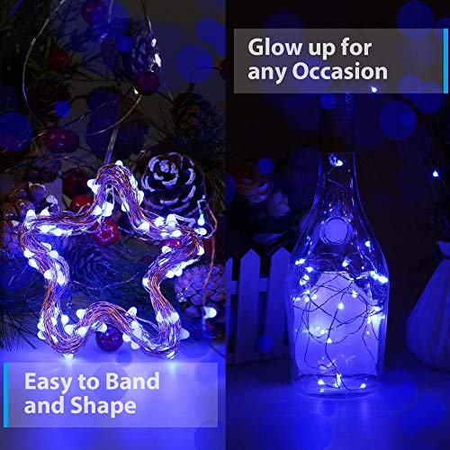 MIRADH Fairy Lights USB Powered String Lights 3M, 30 Led Christmas Lights Fairy String Lights for Decoration (Blue, Pack of 2)(Metal) - Image 4