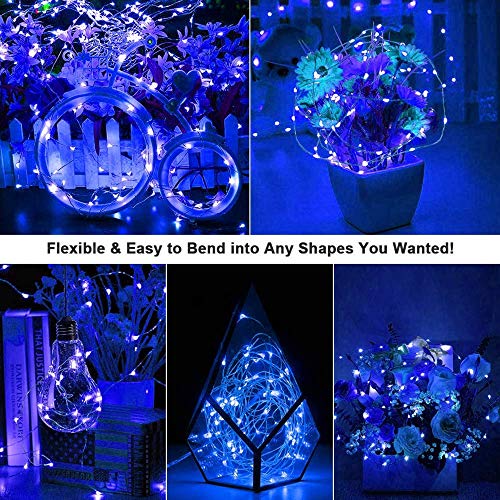MIRADH Fairy Lights USB Powered String Lights 3M, 30 Led Christmas Lights Fairy String Lights for Decoration (Blue, Pack of 2)(Metal) - Image 5