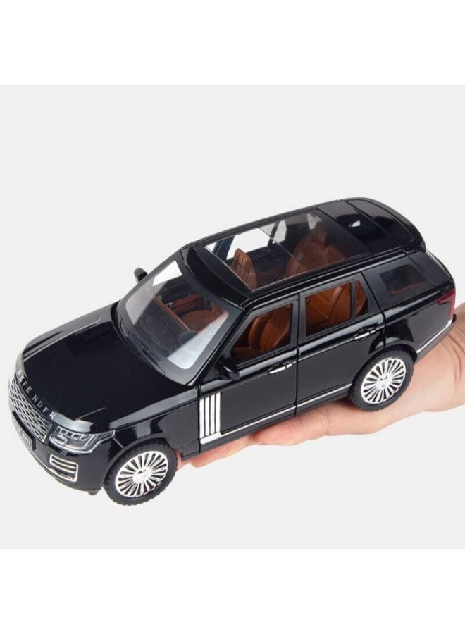 CHE ZHI 1:24 Scale Simulation of Range Rover Die-Cast Pull Back Car– Alloy Metal Toy Vehicle with Sound & Light, Mini Auto Model for Kids and Collectors - Image 4
