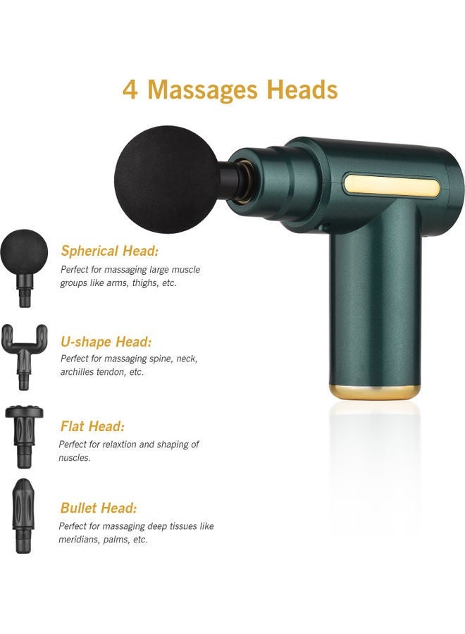 NIBEMINENT 6-Level Mini Fascia Massager with 4 Heads and USB Cable - Image 5