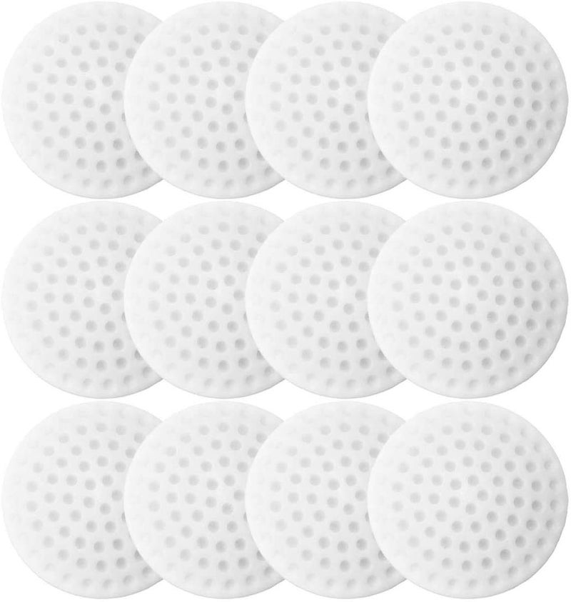 KolorFish Wall Protectors, 12 PCS Self-Adhesive Door Handle Bumper Guard Stopper, Rubber Self- Adhesive Crash Pad (White) - Image 1