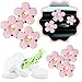 Zadin 6 Pieces Daisy Car Decoration Flower Air Vent Clip Air Conditioning Outlet Clip Car Air Freshener Clip Car Interior Decor Charm Colorful Interior Accessories for Girls Women - Image 2