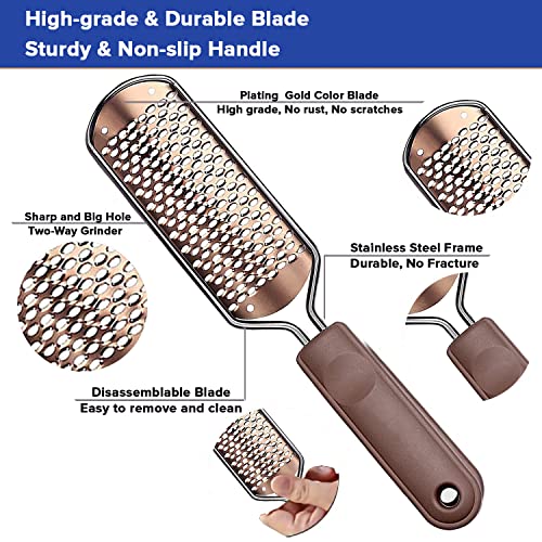 Dr.Foot Dr Foot | Foot Scrubber for Dead Skin | Heel Scrubber for Feet | Pedicure Tools | Foot Filer for Dead Skin Removal | Foot Scrubber for Cracked Heels | Foot Cleaning Brush | 1 Free Brush | Pack of 5 - Image 2