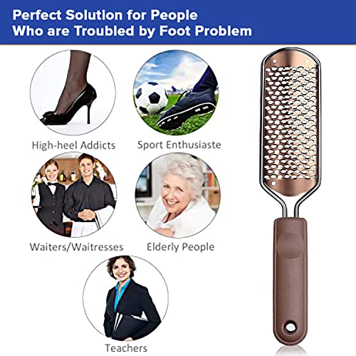 Dr.Foot Dr Foot | Foot Scrubber for Dead Skin | Heel Scrubber for Feet | Pedicure Tools | Foot Filer for Dead Skin Removal | Foot Scrubber for Cracked Heels | Foot Cleaning Brush | 1 Free Brush | Pack of 5 - Image 5