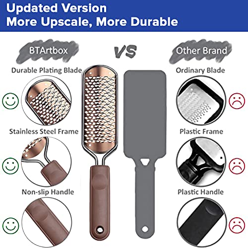 Dr.Foot Dr Foot | Foot Scrubber for Dead Skin | Heel Scrubber for Feet | Pedicure Tools | Foot Filer for Dead Skin Removal | Foot Scrubber for Cracked Heels | Foot Cleaning Brush | 1 Free Brush | Pack of 5 - Image 4