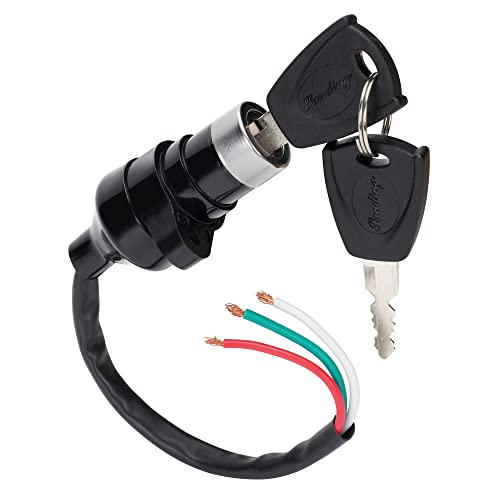 MTATCN 3 Wire Ignition Switch Key Replacement for 50cc 70cc 90cc 110cc 150cc 200cc 250cc ATV Dirt Bike Electrical Scooters DIY - Image 1
