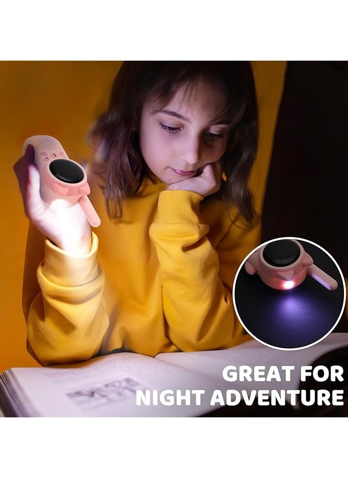 MOCOM Kids Toy Adventure Walkie Talkies - Pretend Play Two-Way Radios for Imaginative Games, Built-in Flashlight & Rechargeable Battery, Perfect for Boys & Girls 3-12 Years Old  - Image 4