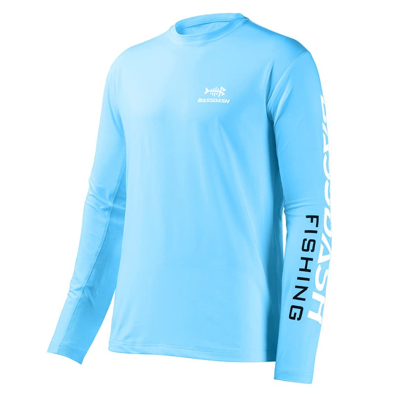 BASSDASH Fishing T Shirts for Men UV Sun Protection UPF 50+ Long Sleeve Tee T-Shirt - Image 1