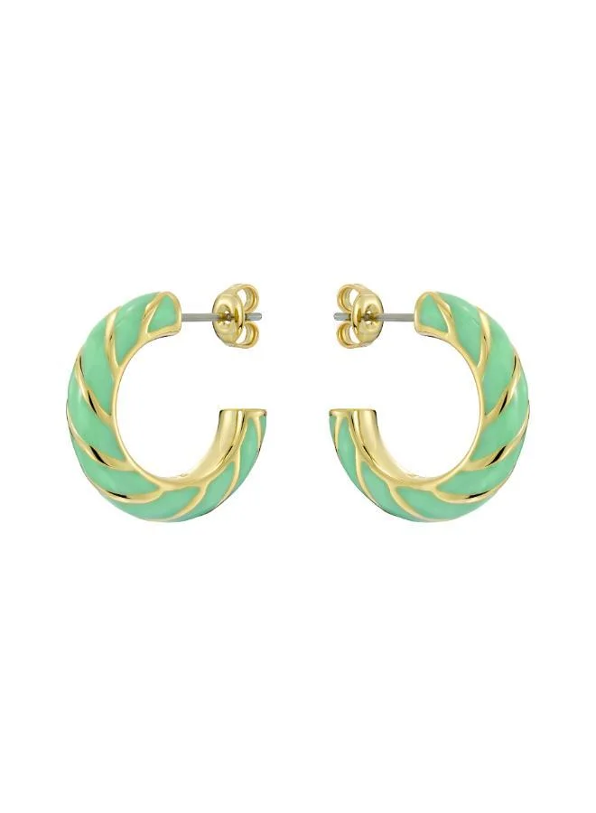 تيد بيكر TIFFANY: Twist Enamel Hoop Earrings