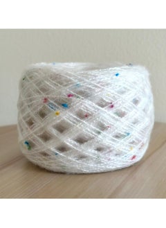 50g Crochet and knitting yarn, Mohair(Rainbow white)