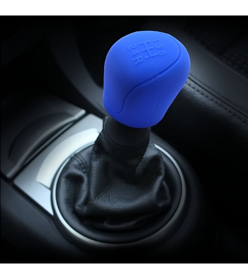 Car Shift Knob Cover Manual Anti Slip Shift Handle Protective Interior Accessories Gray - Image 4