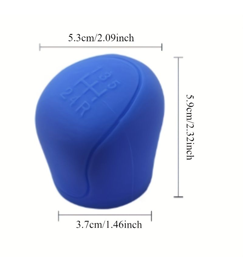 Car Shift Knob Cover Manual Anti Slip Shift Handle Protective Interior Accessories Gray - Image 5