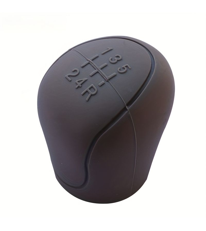 Car Shift Knob Cover Manual Anti Slip Shift Handle Protective Interior Accessories Gray - Image 1