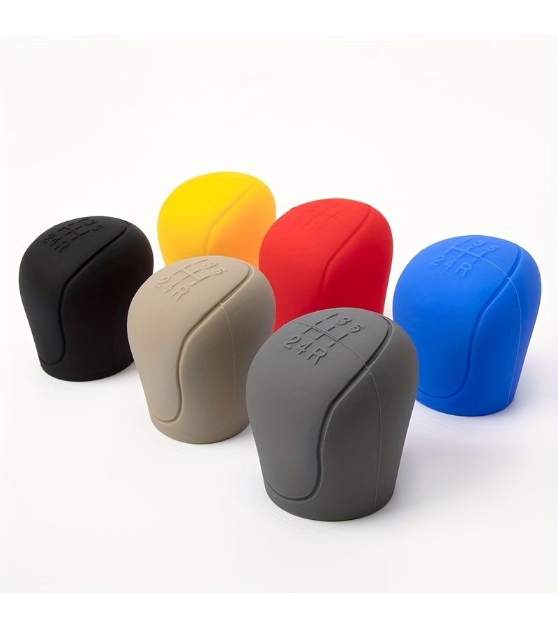 Car Shift Knob Cover Manual Anti Slip Shift Handle Protective Interior Accessories Gray - Image 3