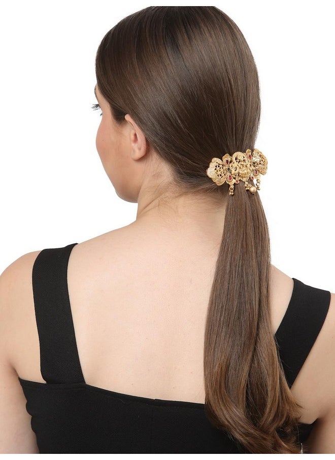 Vogue Hair Accessories - Gold Temple Hair Clip Back Clip For Girls And Women - Image 1