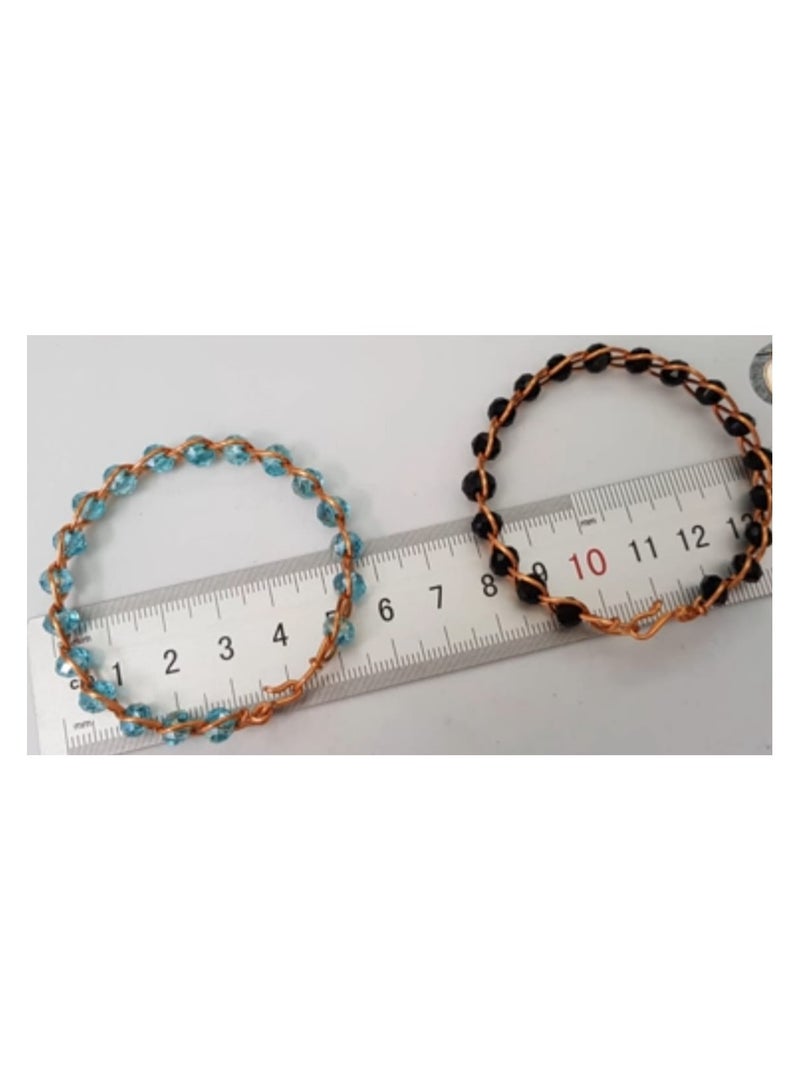 سلك أشغال المينا من النحاس الأحمر سماكة 0.8مم , طول 1 متر, وزن 15 جم , لتصاميم وصياغة المجوهرات والدوائر الإلكترونية . - Image 4