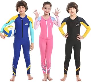ZCCO ZCCO Kids Swimsuit, Boys and Girls Full Sunsuit, UPF50+ Rash Guard Wetsuit, Swimwear  - Image 1