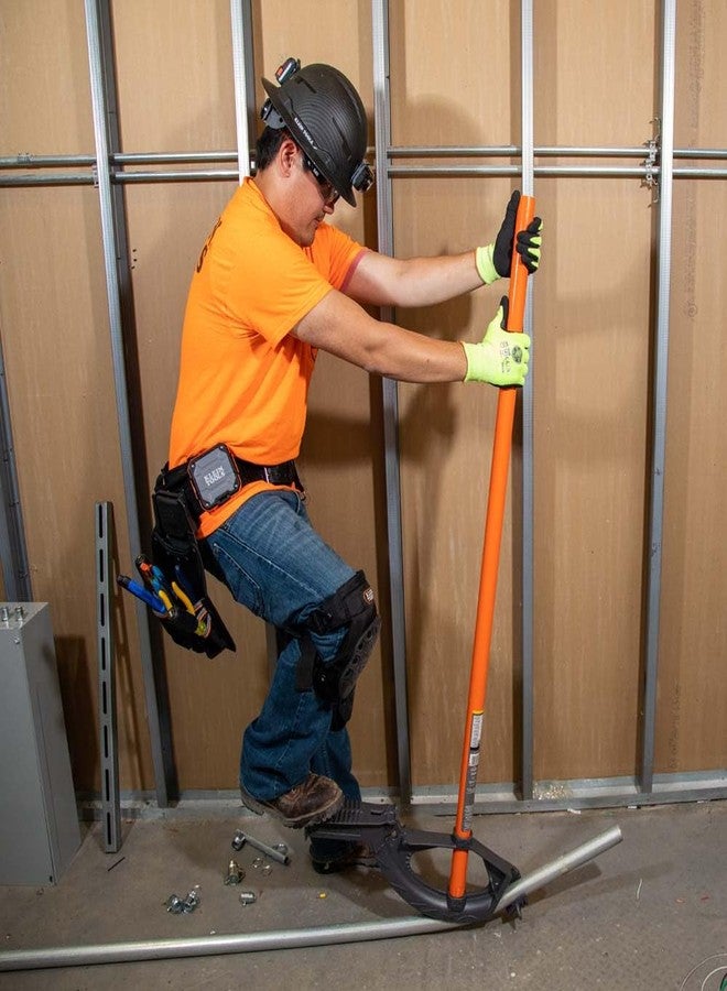 كلاين تولز مقبض ثني الأنابيب الفولاذي Klein Tools 51427 لثني الأنابيب EMT مقاس 1/2 بوصة و3/4 بوصة، 38 بوصة، للاستخدام مع رؤوس ثني الأنابيب Klein Tools - Image 3