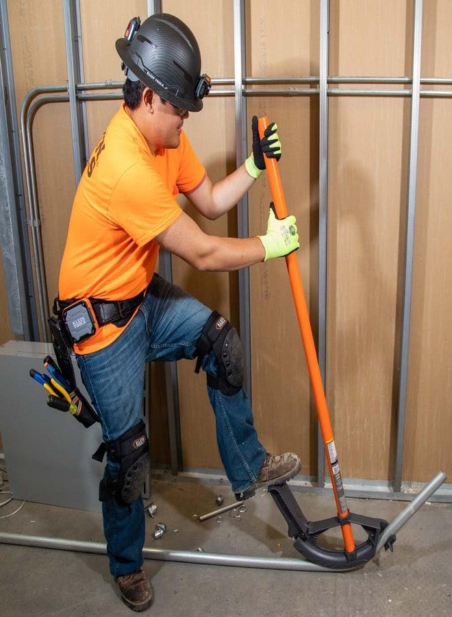 كلاين تولز مقبض ثني الأنابيب الفولاذي Klein Tools 51427 لثني الأنابيب EMT مقاس 1/2 بوصة و3/4 بوصة، 38 بوصة، للاستخدام مع رؤوس ثني الأنابيب Klein Tools - Image 5