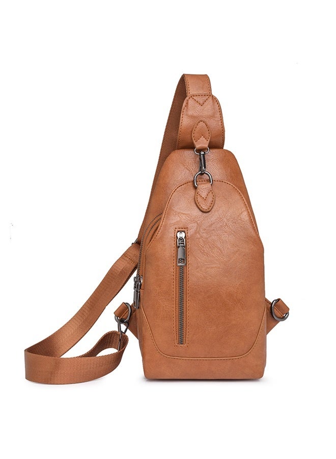 Cross Body Bags for Women Small Sling Purse PU Leather Chest Purse Trendy Anti Theft Fanny Pack for Travel Daypack - Image 1