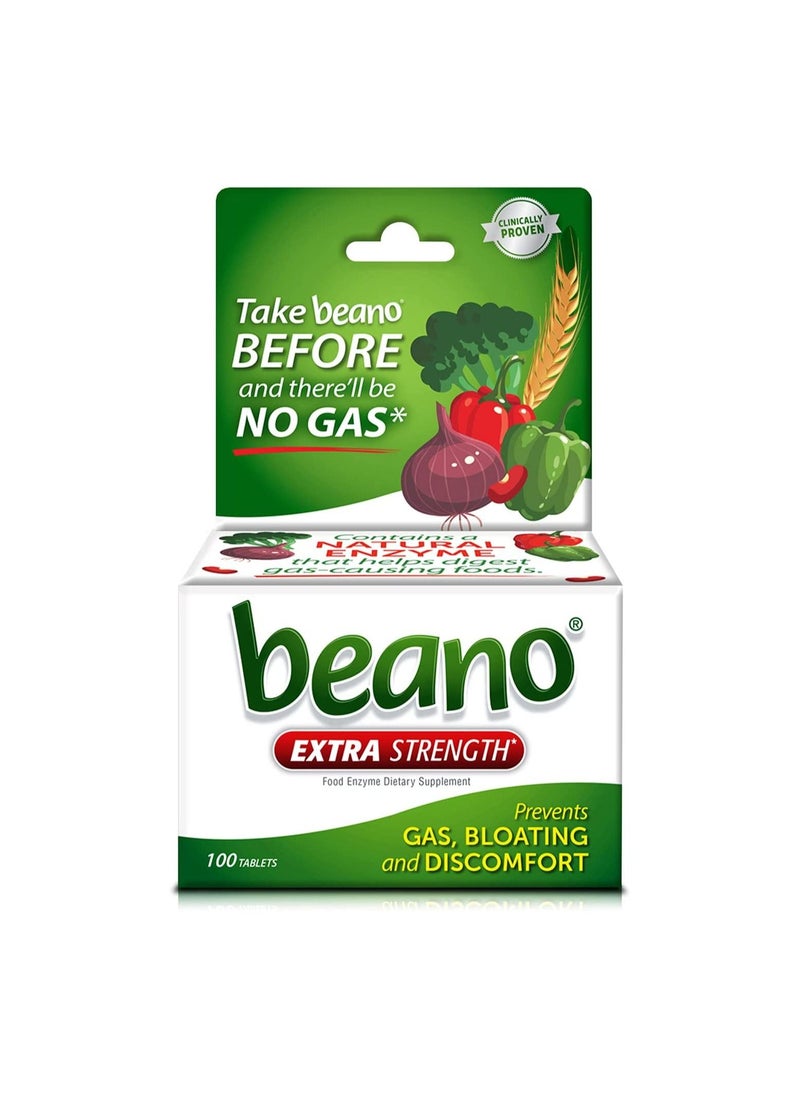 Beano - Beano Food Enzyme Dietary Supplement  100 Tablets - Image 1