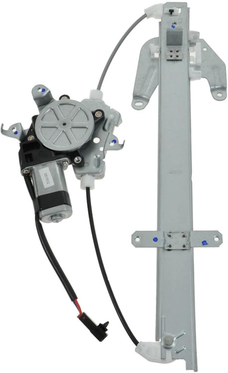 TRQ Rear Left Power Window Regulator & Motor Assembly Drivers Side Compatible with 2001 Nissan Frontier 2000-2004 Xterra - Image 1