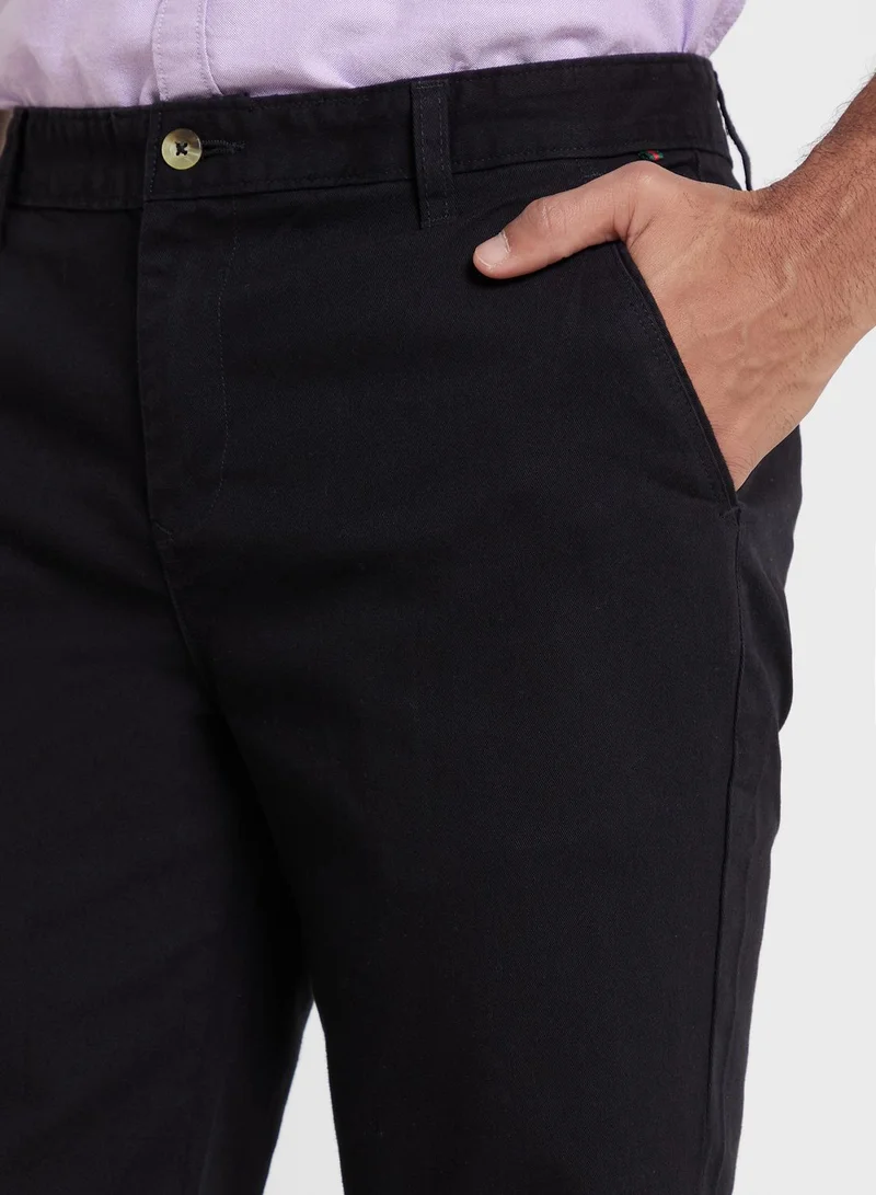 Thomas Scott Thomas Scott Men Black Solid Joggers Trousers