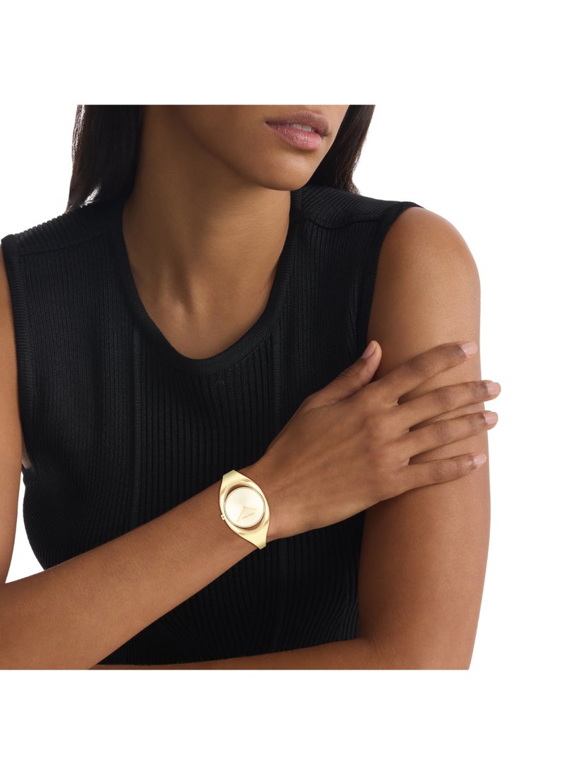 CALVIN KLEIN Round Analog Women's Champagne Case Wrist Watch - 25200391  - Image 4