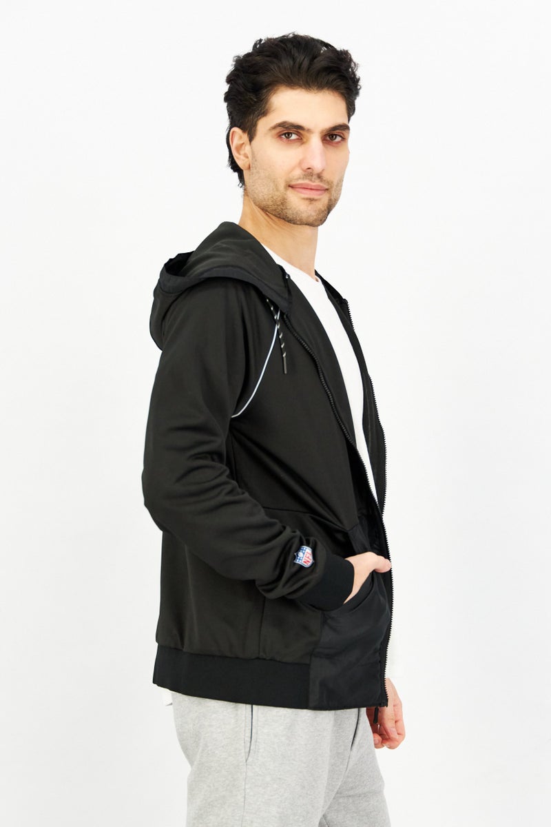 NFL ملابس رياضية للرجال بأكمام طويلة مناسبة، أسود - Image 3