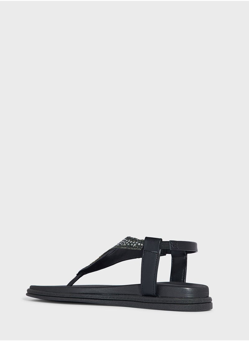 Beira Rio - Kylie Ankle Strap Flat Sandals - Image 1