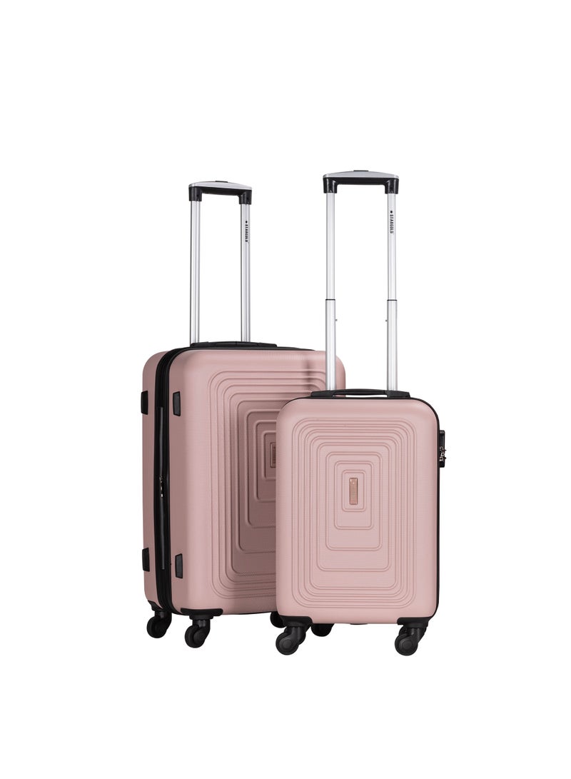 ستارجولد مجموعة مميزة من حقيبتي سفر بعجلات صلبة خفيفة الوزن مزودة بعجلات دوارة وقفل رقمي للسفر - Image 1