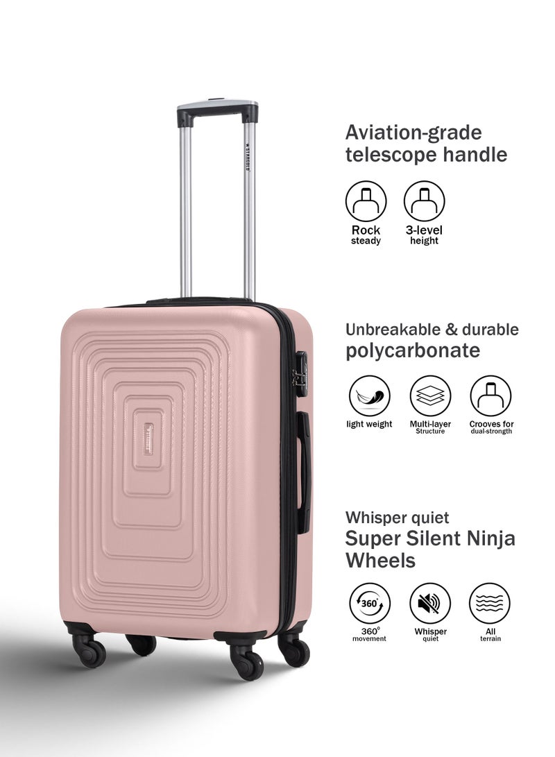 ستارجولد مجموعة مميزة من حقيبتي سفر بعجلات صلبة خفيفة الوزن مزودة بعجلات دوارة وقفل رقمي للسفر - Image 2