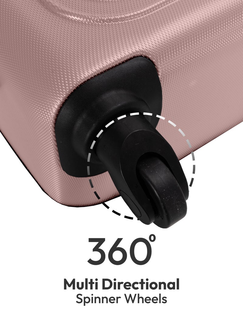 ستارجولد مجموعة مميزة من حقيبتي سفر بعجلات صلبة خفيفة الوزن مزودة بعجلات دوارة وقفل رقمي للسفر - Image 4