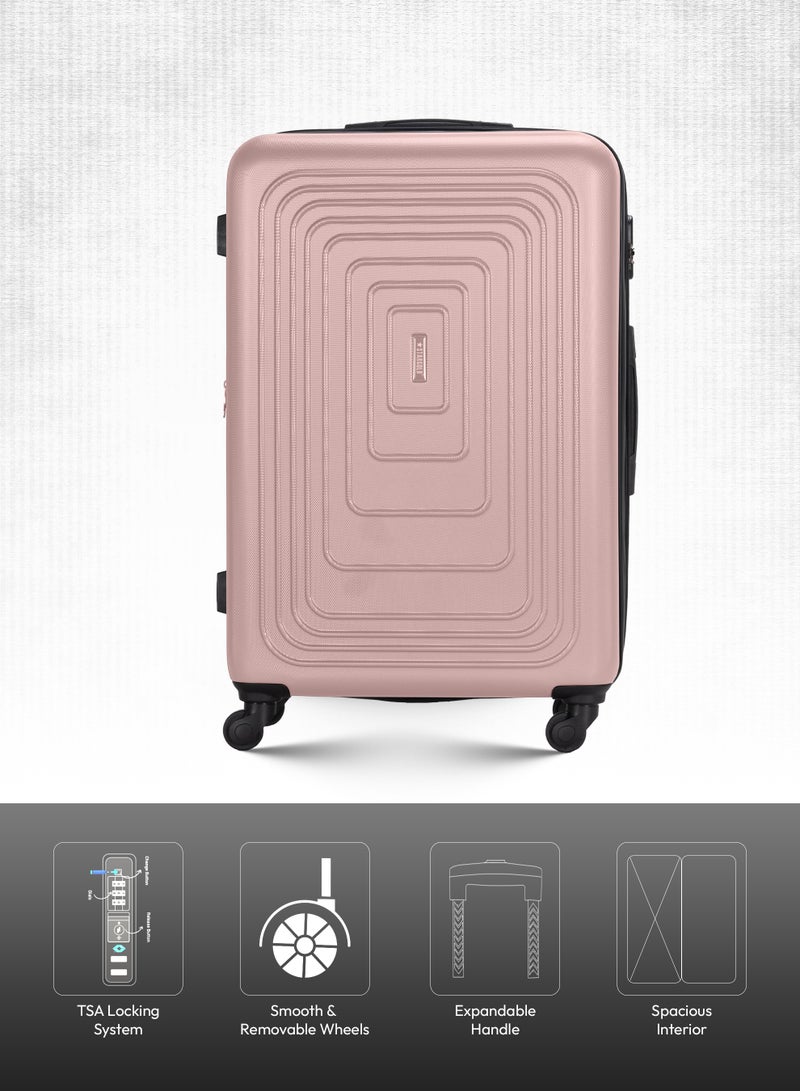 ستارجولد مجموعة مميزة من حقيبتي سفر بعجلات صلبة خفيفة الوزن مزودة بعجلات دوارة وقفل رقمي للسفر - Image 5