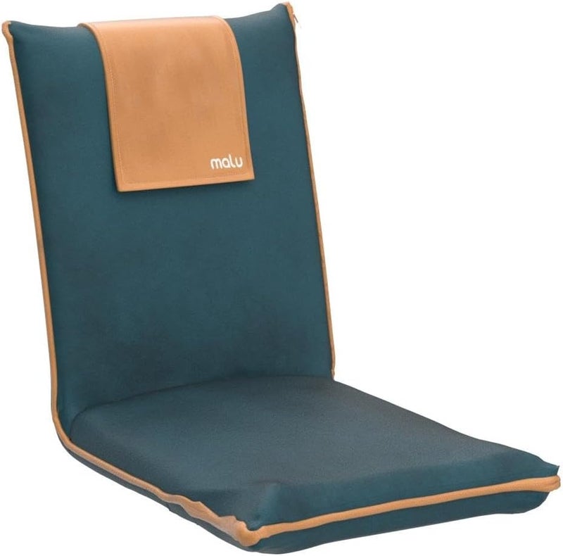 malu Extra Large Padded Floor Chair w/Back Support - Japanese Chair Meditation Cushion, Comfortable Folding Backrest, Removable Easy Wash Cover - Image 4