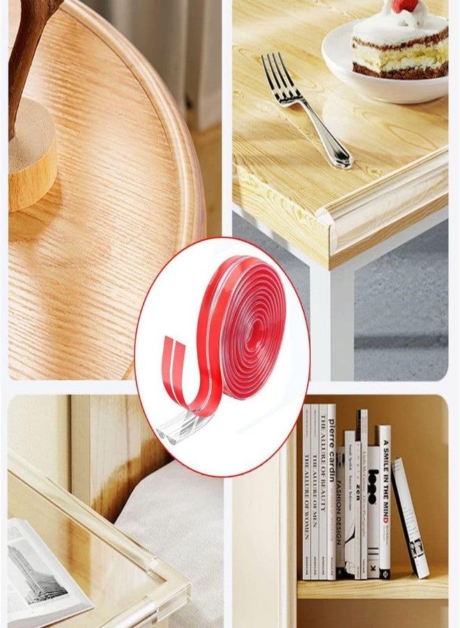 Trifecta Corner Protector Baby Safety Products Silicone Bumper Strip, Furniture Clear Toddler Edge Corner Protectors for Table, Cabinet, Drawer, Pre-Taped Strong Adhesive (Transparent, Pack of 2) - Image 4