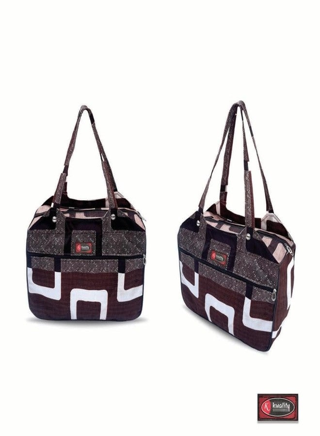 Temoli Tote Bags For Women Girls Handbag Zipper Large Capacity Fashion Bag for College Office,Box & Coffee,4 Pcs - Image 4