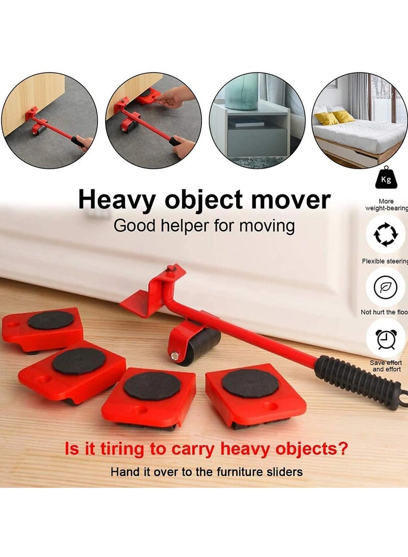 Furniture Lifter Mover Tool Set with Furniture Pads Lifting Tool Furniture Mover Lifter, for Household Furniture Lifter and Rollers Set for Home Appliance Furniture Shifting Tool  - Image 3