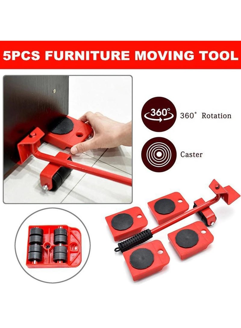 Furniture Lifter Mover Tool Set with Furniture Pads Lifting Tool Furniture Mover Lifter, for Household Furniture Lifter and Rollers Set for Home Appliance Furniture Shifting Tool  - Image 5