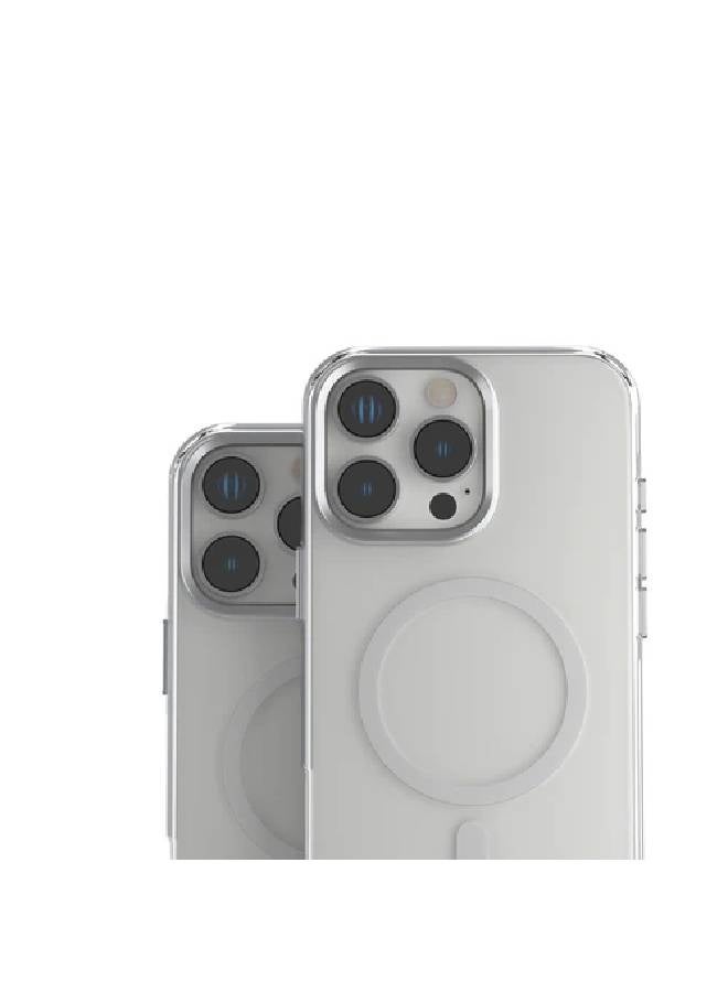 ليفيلو جراب صلب من Levelo MagSafe متوافق مع جهاز iPhone 16 Pro  تصميم رفيع للغاية حلقة معدنية للكاميرا - شفاف - Image 2