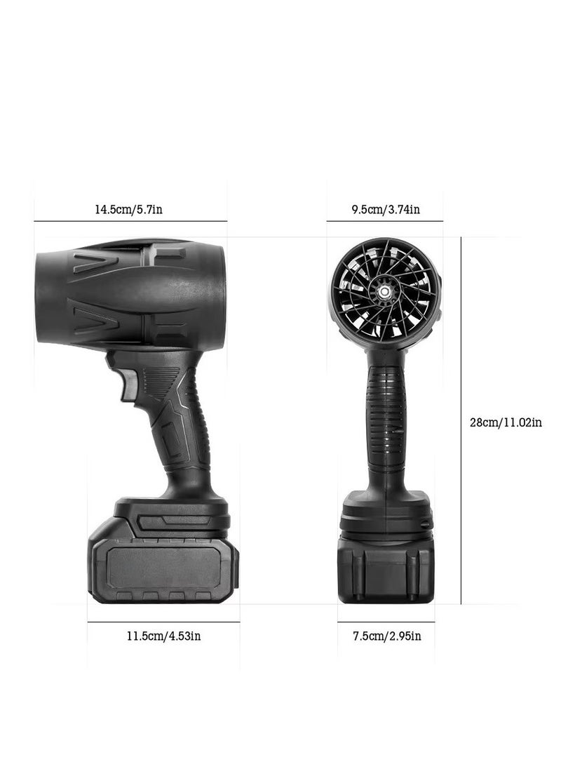 Gardening Cordless Storm Turbine Fan Blower, 48V Dual Battery Powered Air Blaster for Leaves, Dust, Snow & BBQ, Multi-Purpose Cleaner with Case and Charger  - Image 3
