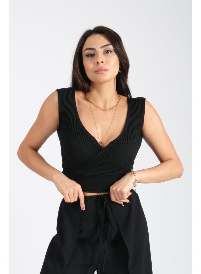 لندونيلا بلوزة قصيرة من نسيج التريكو الصيفي - Free Size - 100124 - Image 2